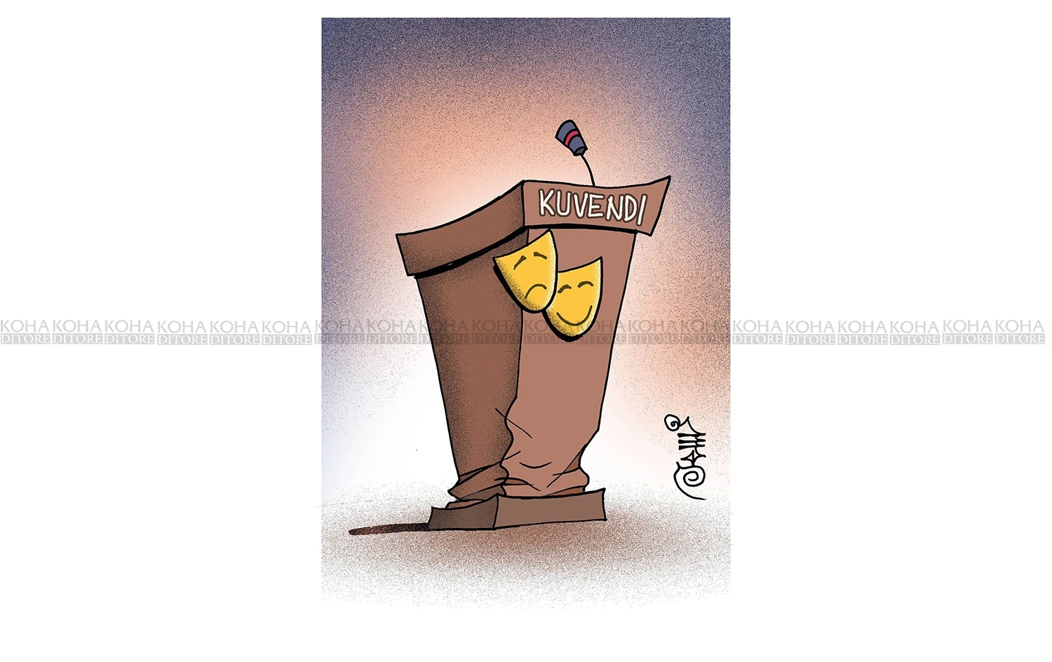 Karikatura e ditës: Kuvendi – teatri konstituiv