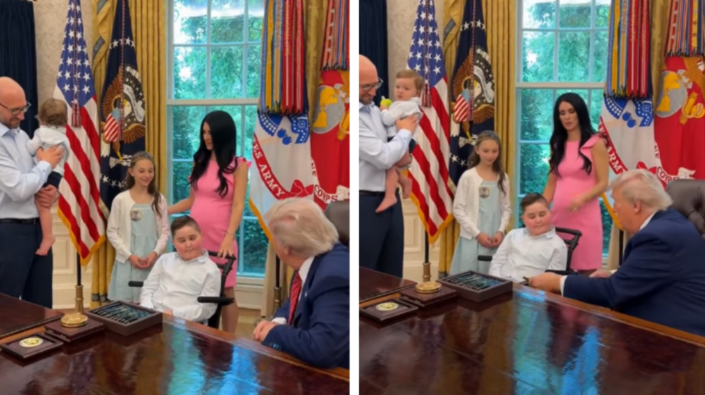 ‘‘Ai është një vëlla i mirë’’, presidenti Trump pret një familje shqiptare në Shtëpinë e Bardhë