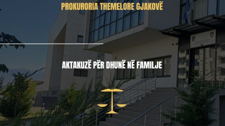 Aktakuzë ndaj një burri në Gjakovë për kanosje me armë ndaj bashkëshortes dhe vëllait të saj