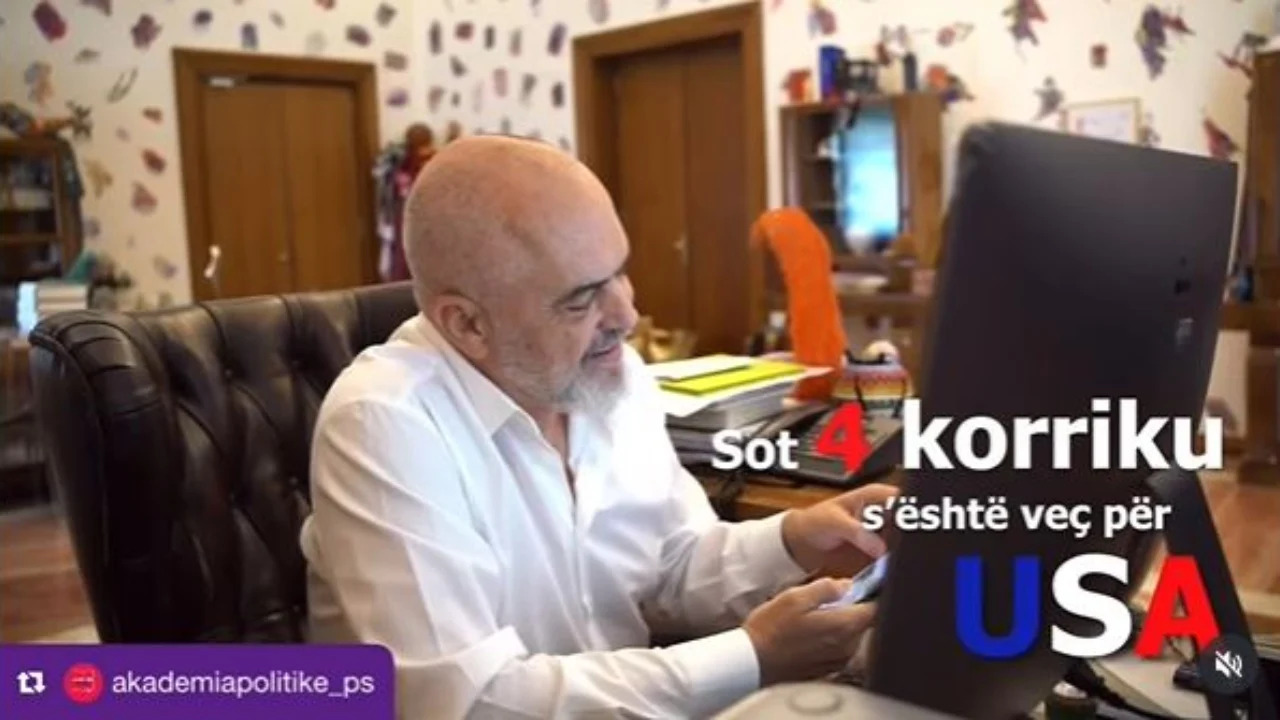 Edi Rama feston 61 vjetorin, Akademia Politike e PS videourim me Inteligjencë Artificiale