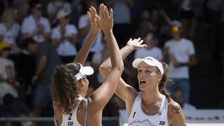 Beachvolley – Elite16 GSTAAD – Motrat Vergé -Dépré fitojnë duelin zviceran dhe marrin një çerek