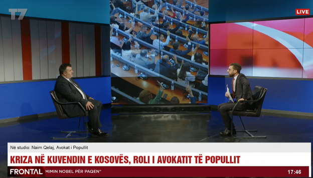Avokati i Popullit: Partitë i kanë vendosur interesat e tyre para atyre të popullit, qytetarët s’e meritojnë këtë që po ndodh në Kuvend