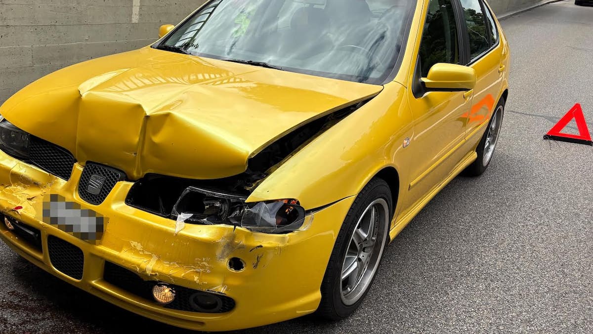 Aksidenti në Weinwädden TG: Rrëzimet automatike në makinën e përparme-9-vjeçare të plagosur