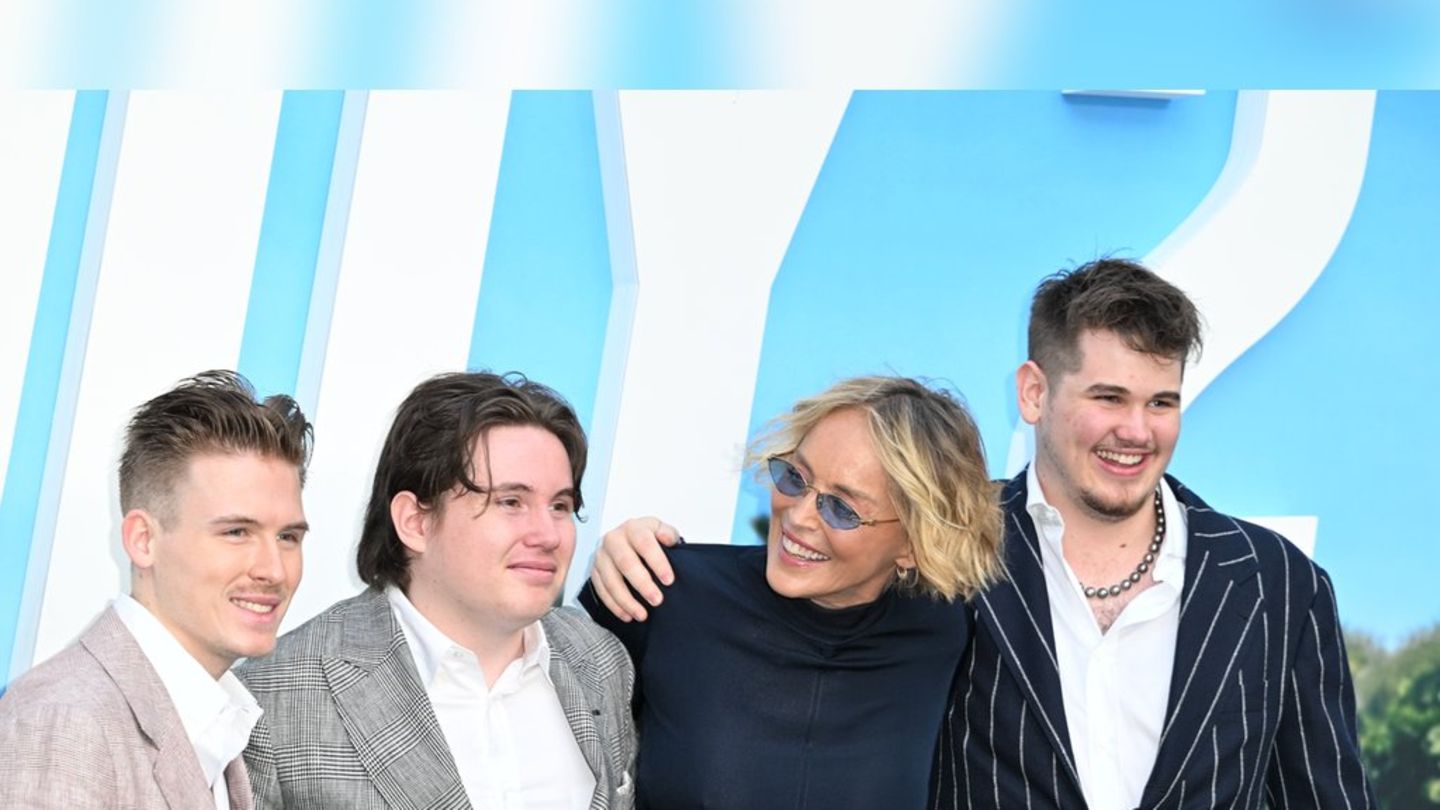 Sharon Stone: Paraqitja familjare me djemtë tuaj
