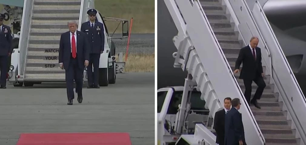 Momenti i shumëpritur: Trump-Putin takohen në Alaskë