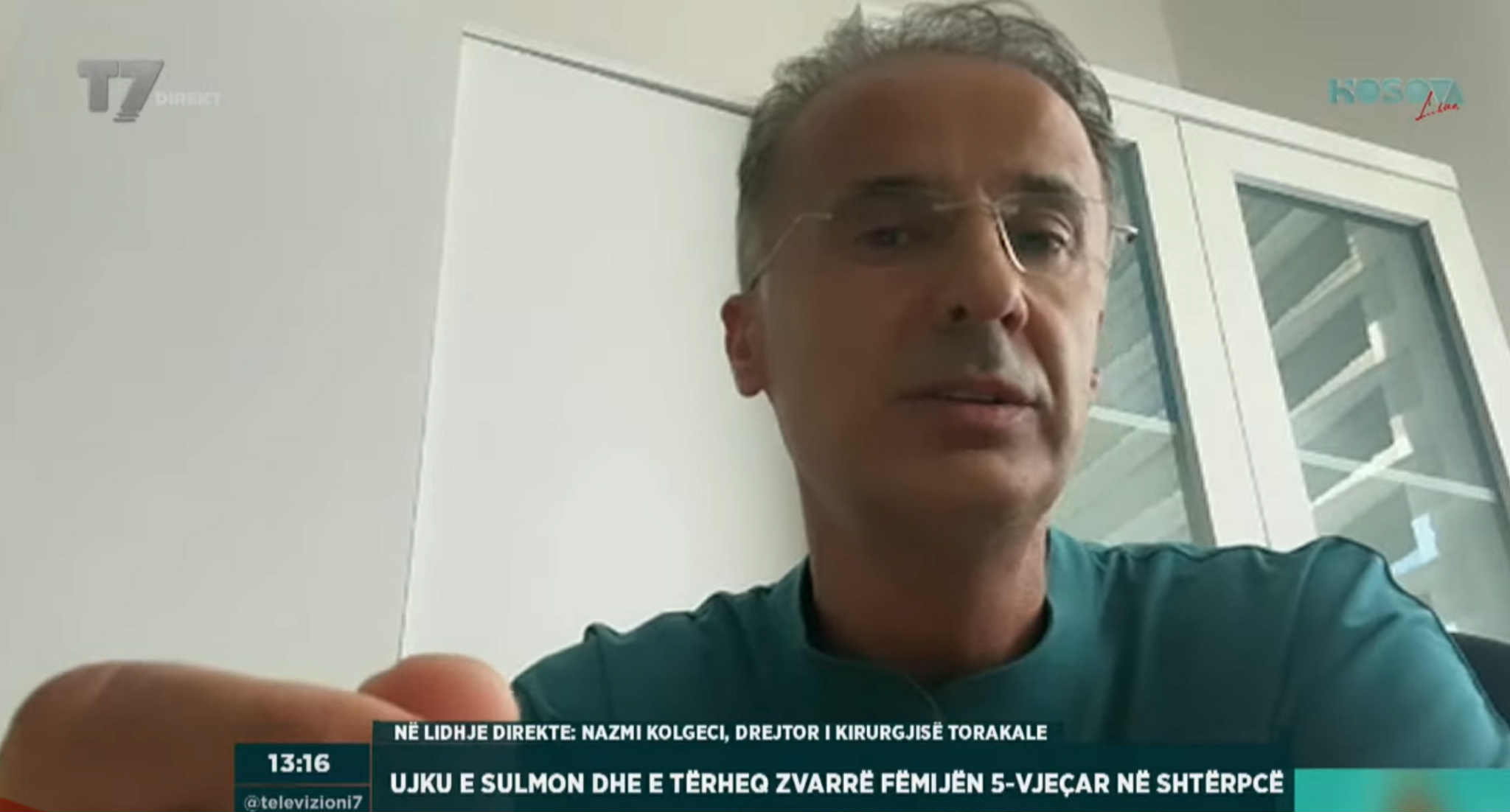 Flet drejtori i Kirurgjisë Torakale për gjendjen shëndetësore të fëmijës 5-vjeçar që u sulmua dhe u tërheq zvarrë nga ujku