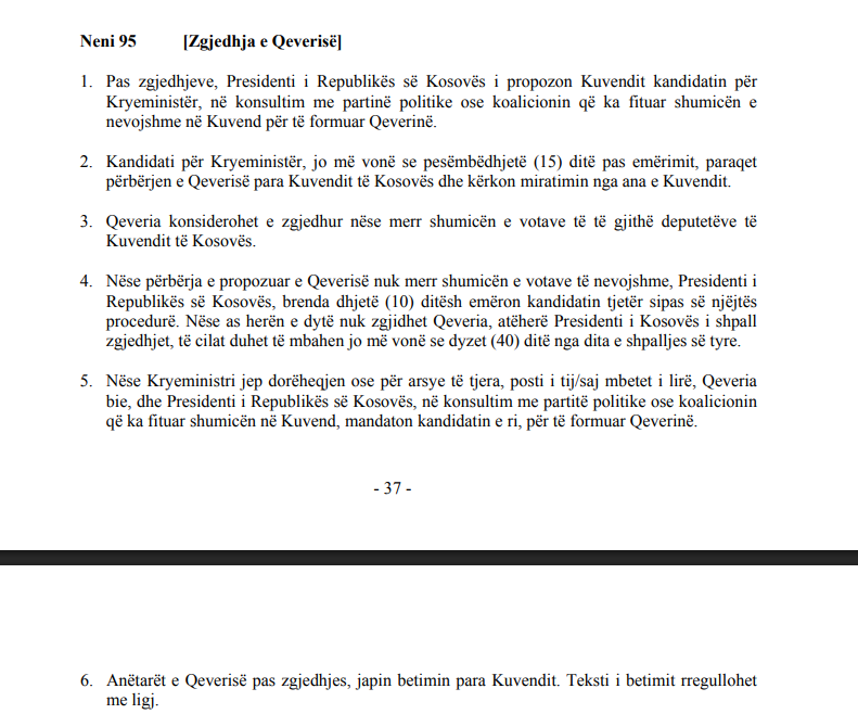 Formimi i Qeverisë, LVV pritet ta votojë Kurtin për mandatar këtë të dielë