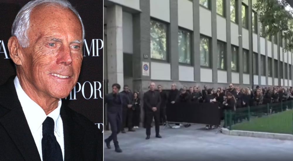 Funerali i Giorgio Armanit, qindra qytetarë presin radhën për t’i dhënë lamtumirën e fundit ikonës së modës
